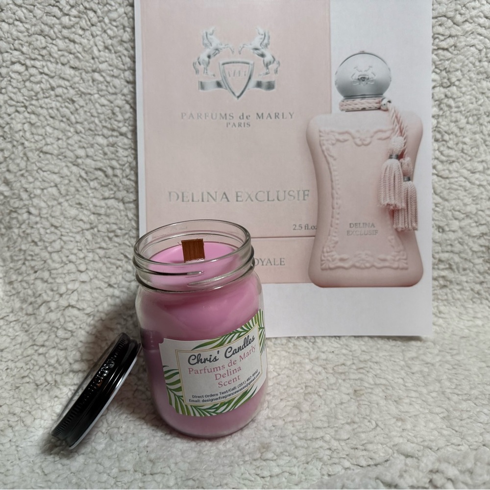 14oz Parfums de Marly Delina Scent Wood Candle